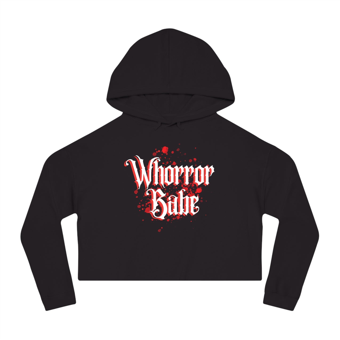 Whorror Babe Cropped Hoodie