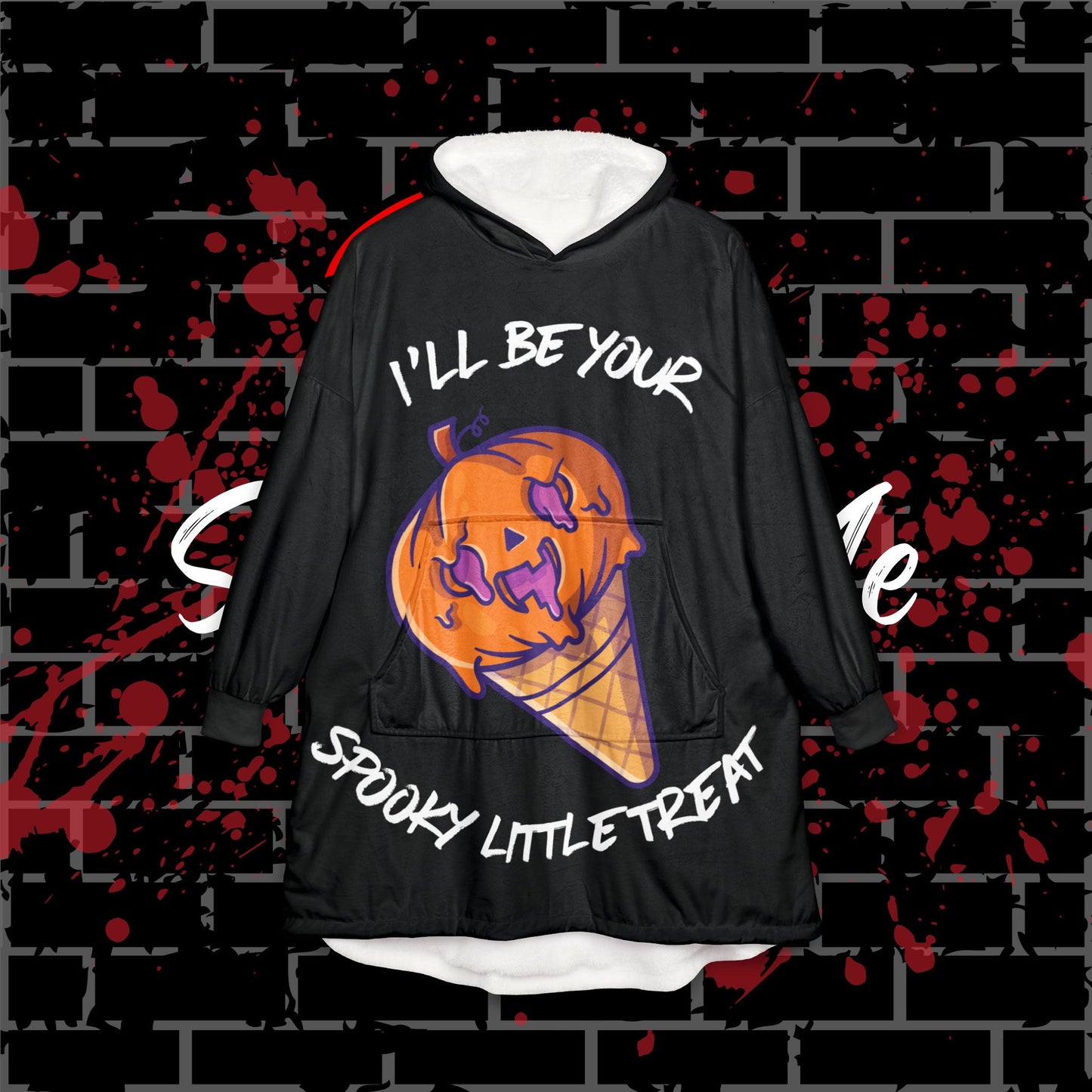 Spooky Treat Hooded Blanket