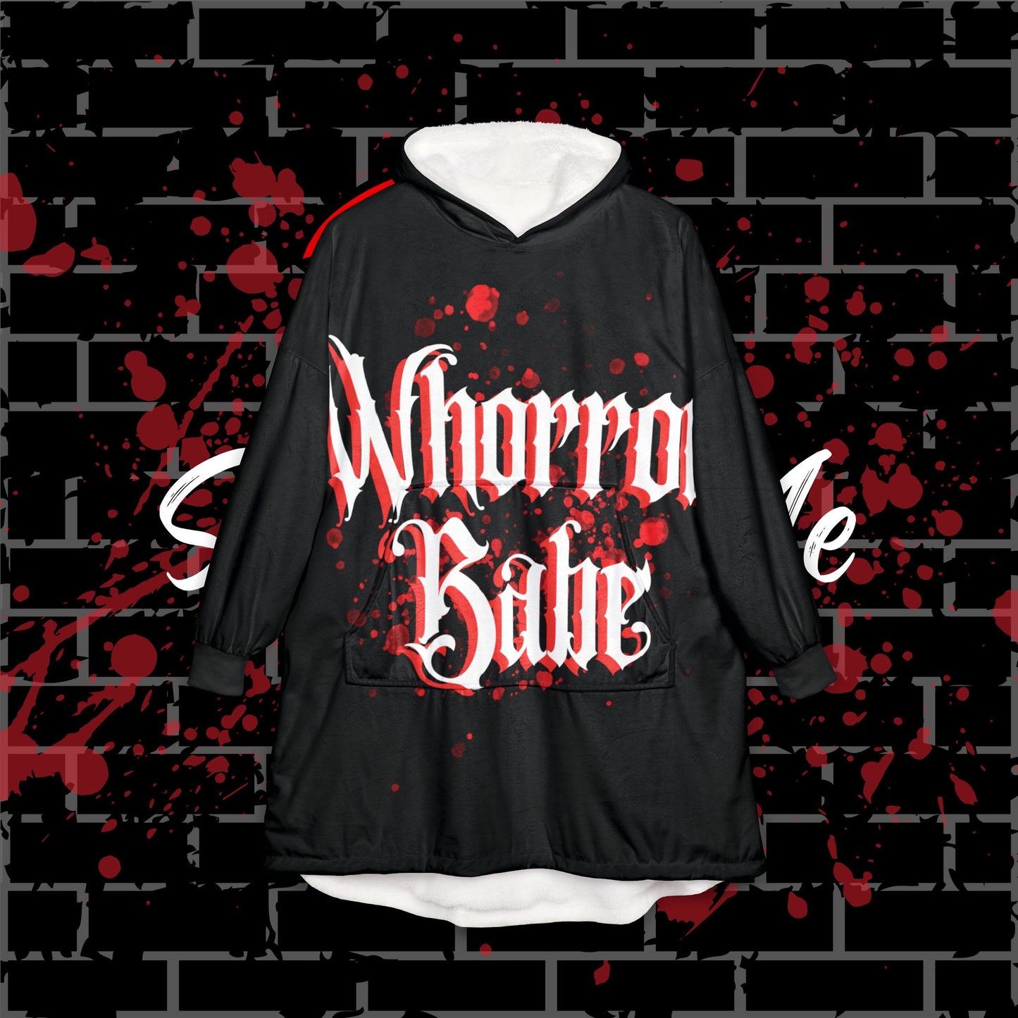 Whorror Babe Hooded Blanket