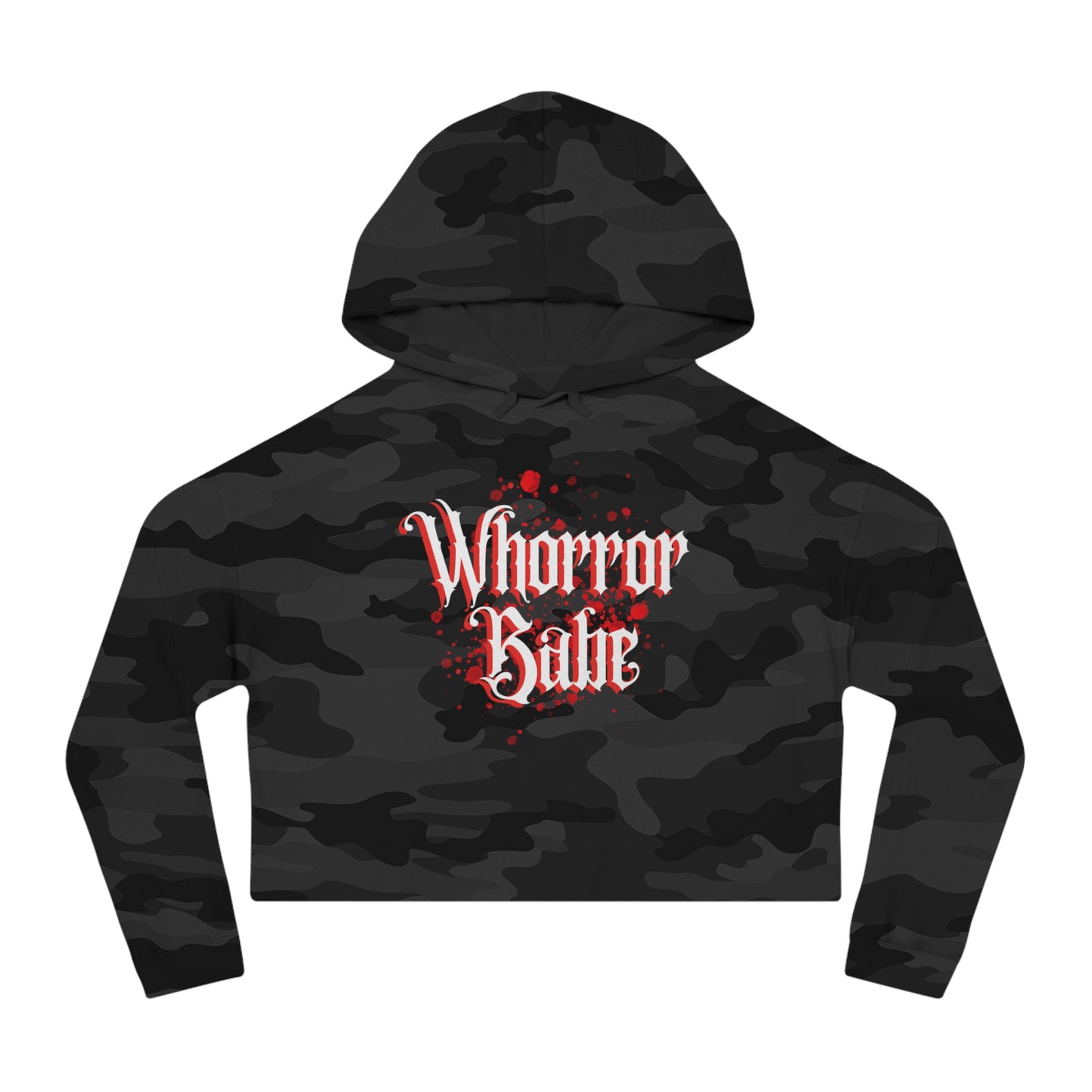 Whorror Babe Cropped Hoodie