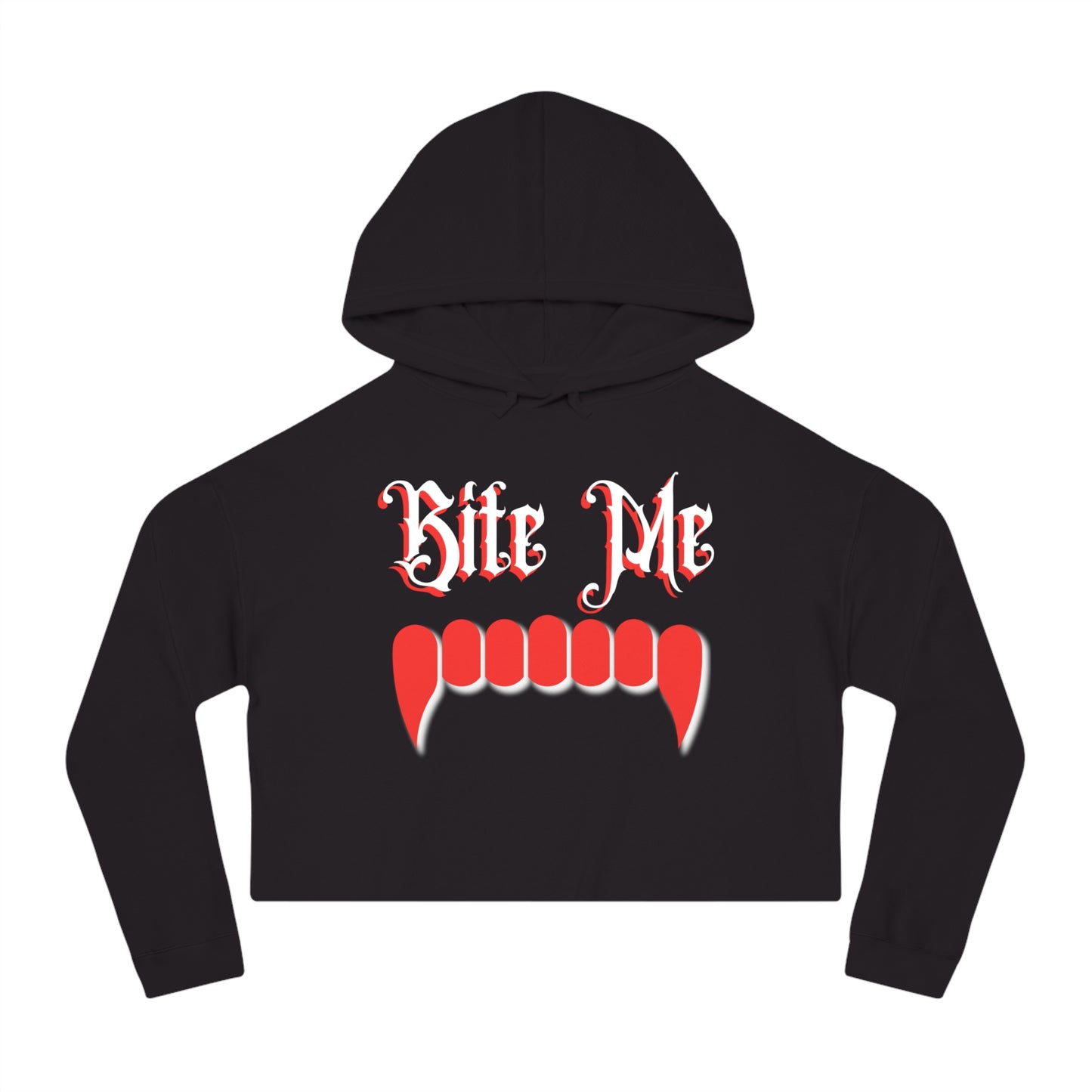 Bite Me Cropped Hoodie