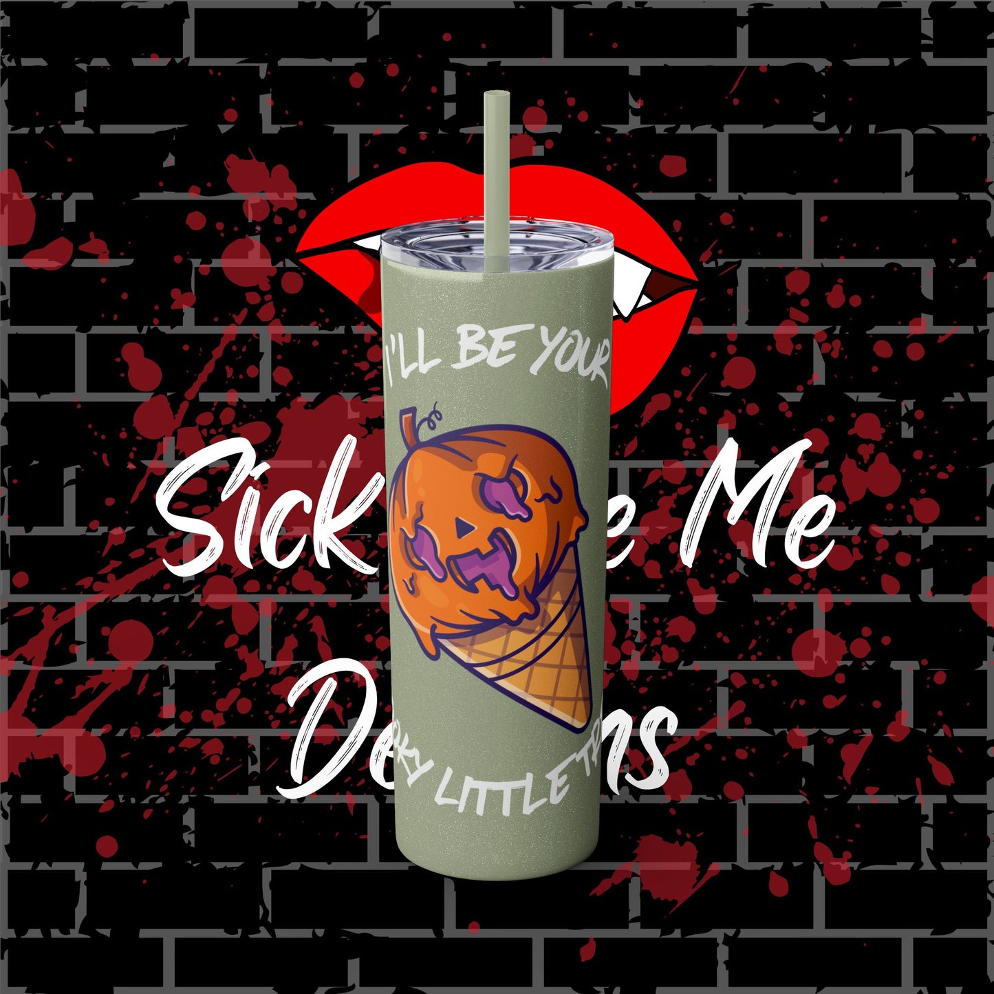 Spooky Treat Tumbler with Straw