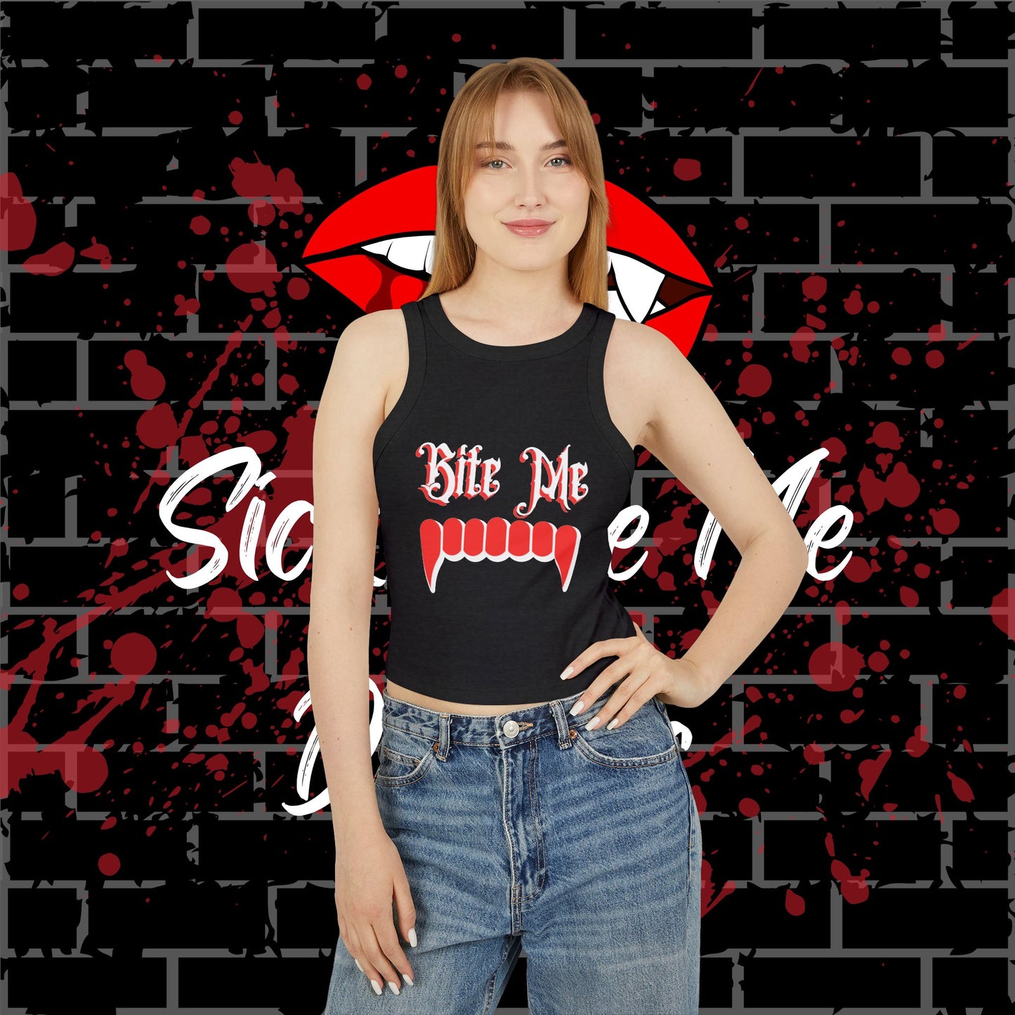 Bite Me Racer Tank