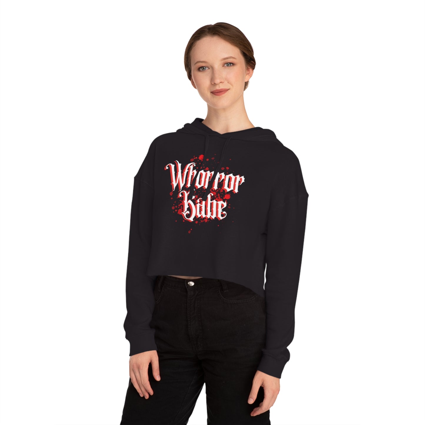 Whorror Babe Cropped Hoodie