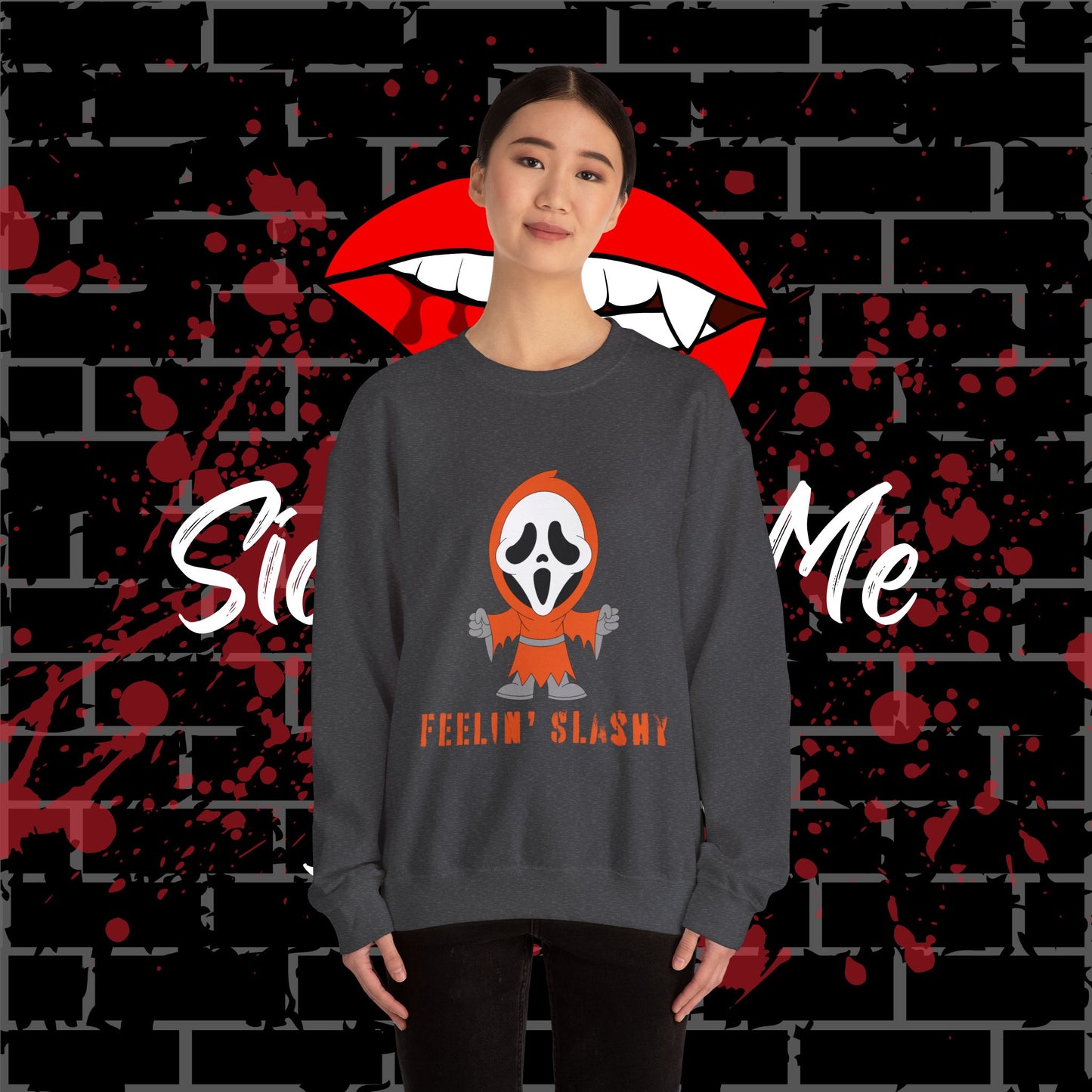Feelin' Slashy Crewneck Sweatshirt