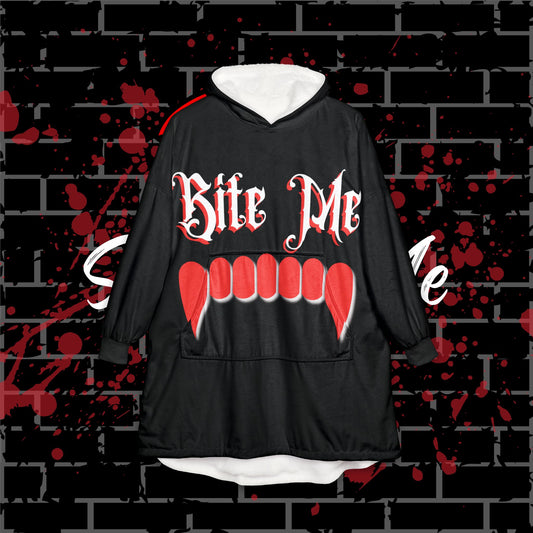 Bite Me Hooded Blanket