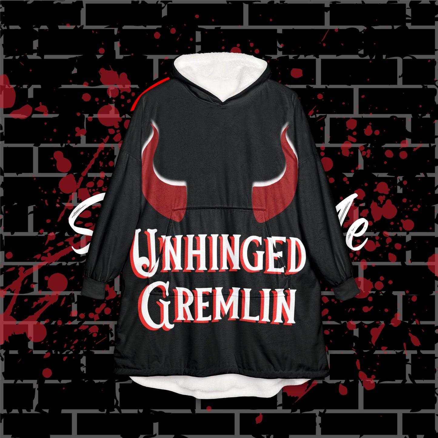 Unhinged Gremlin Hooded Blanket