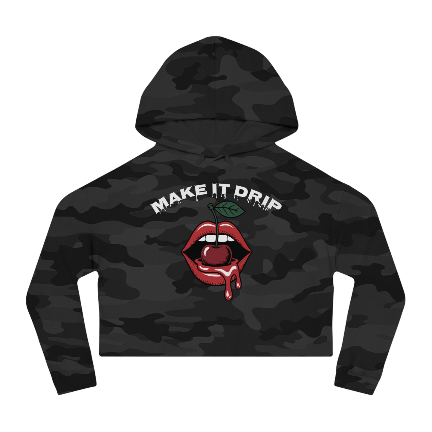 Make Drip Cropped Hoodie