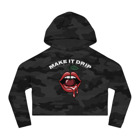Make Drip Cropped Hoodie