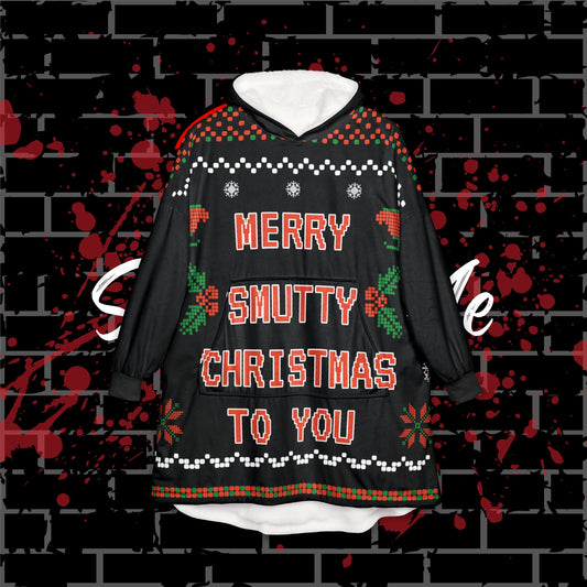 Merry Smutty Hooded Blanket