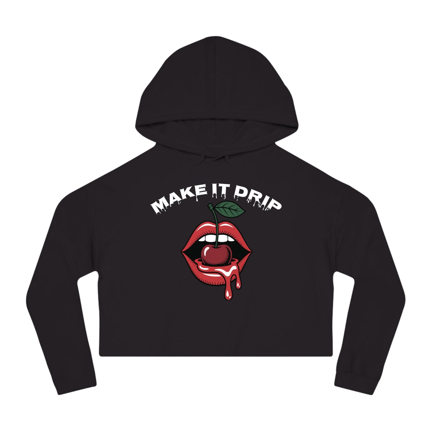 Make Drip Cropped Hoodie
