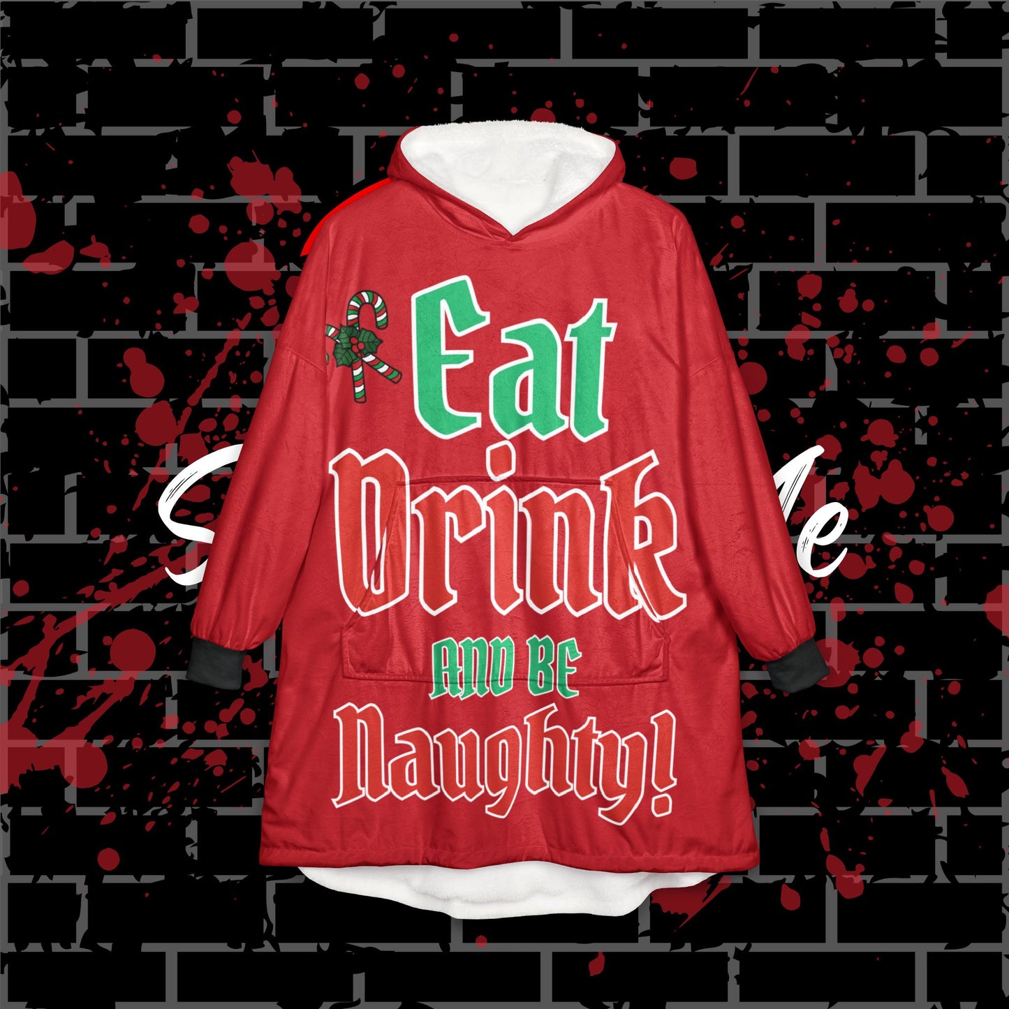 Eat & Drink Hooded Blanket(red)