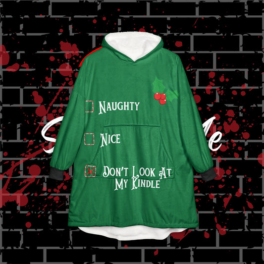 Sants's List Hooded Blanket(green)