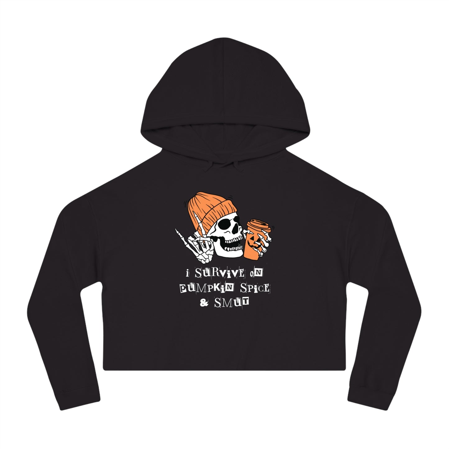 Pumpkin Spice & Smut Cropped Hoodie