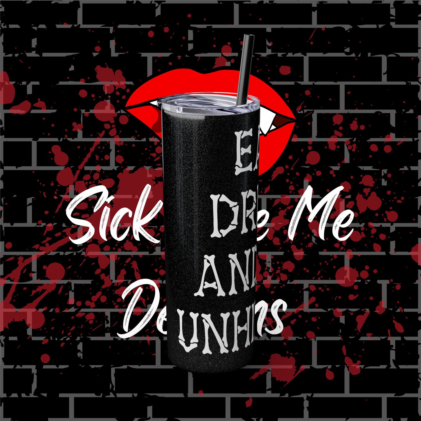 DRRU Bones Skinny Tumbler