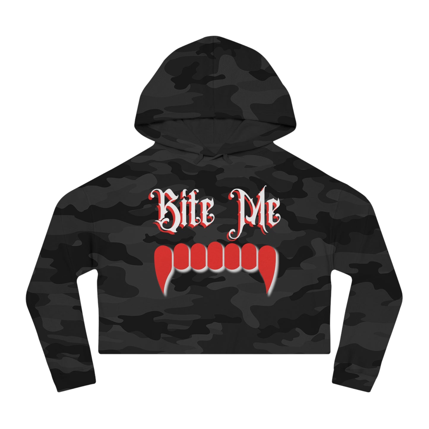 Bite Me Cropped Hoodie