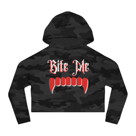 Bite Me Cropped Hoodie