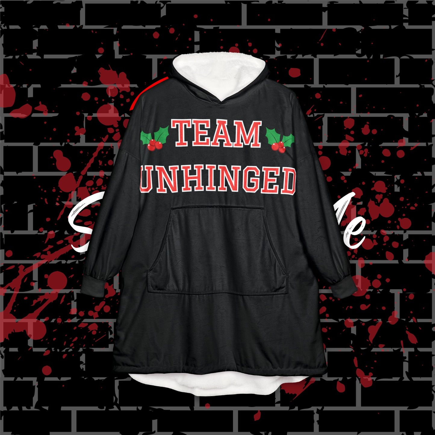 Team Unhinged Hooded Blanket