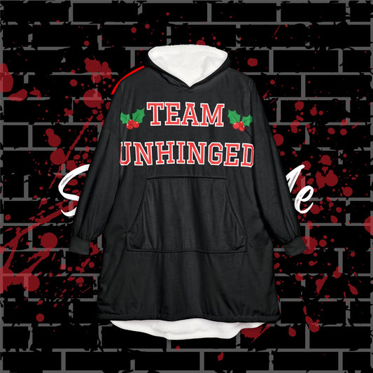 Team Unhinged Hooded Blanket