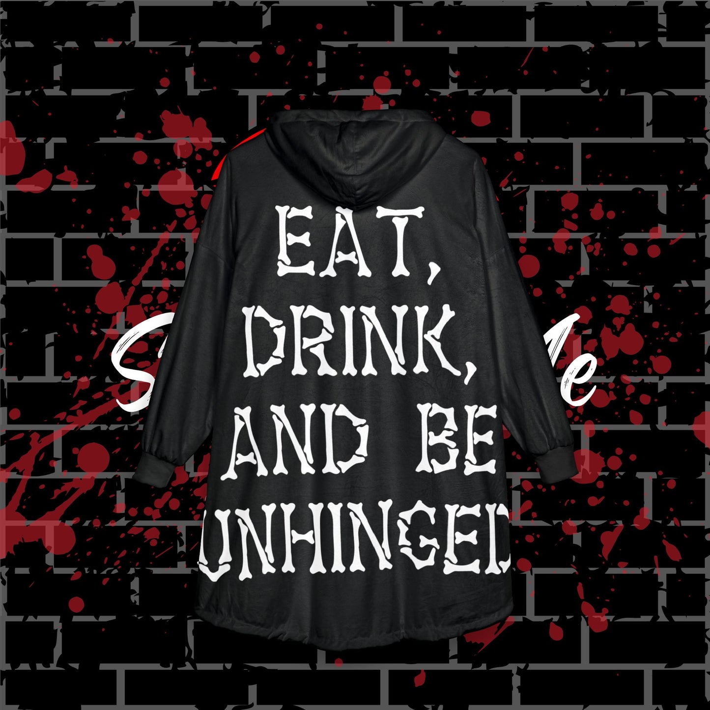 DRRU Bones Hooded Blanket