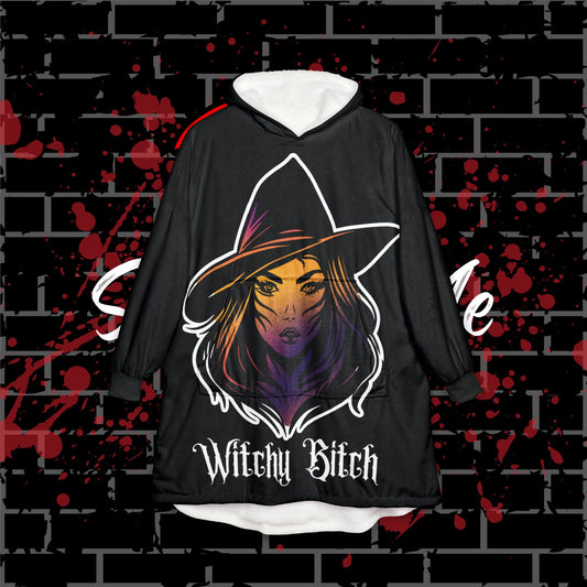 Witchy Bitch Hooded Blanket