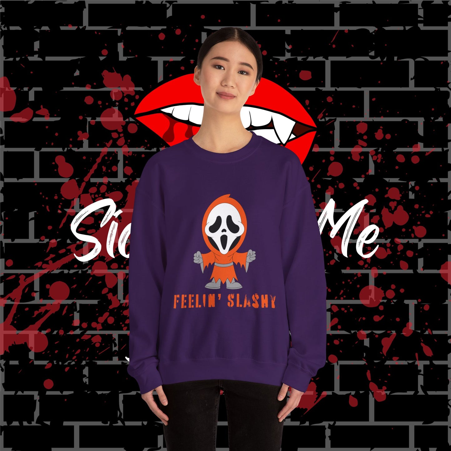 Feelin' Slashy Crewneck Sweatshirt